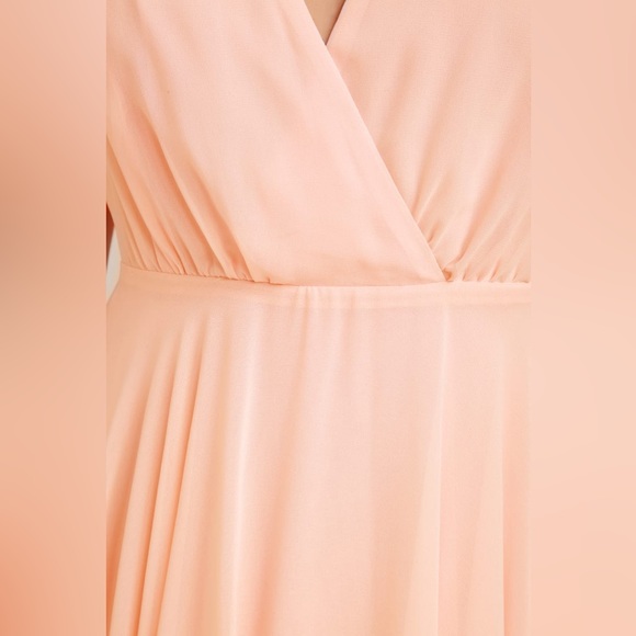 Blush Pink Backless Maxi Dress Size 4 - Picture 5 of 8
